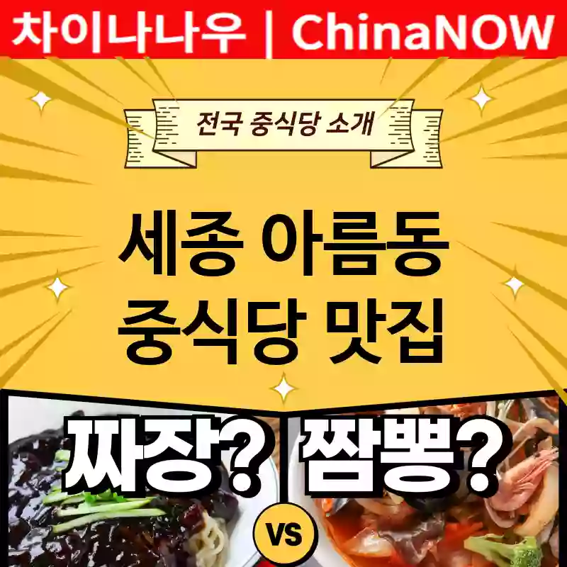 세종 아름동 중식당 💕럭셔리 중식당 강력추천 TOP 3(✅럭셔리 일식당 ✅럭셔리 짜장 ✅예약 중식당)
