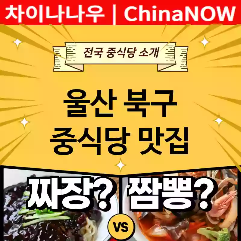 울산 북구 중식당 💕초특급 짬뽕 + 초특급 짜장 추천 TOP 5(✅초럭셔리 맛집 ✅서민 맛집 ✅예약하기)