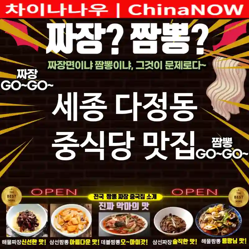 세종 다정동 중식당 💕주말에 강력 추천🗓️ 중식당🇨🇳 TOP 2 (✅특별한 메뉴🍜 ✅분위기 최고🔥 ✅예약 필수📋)