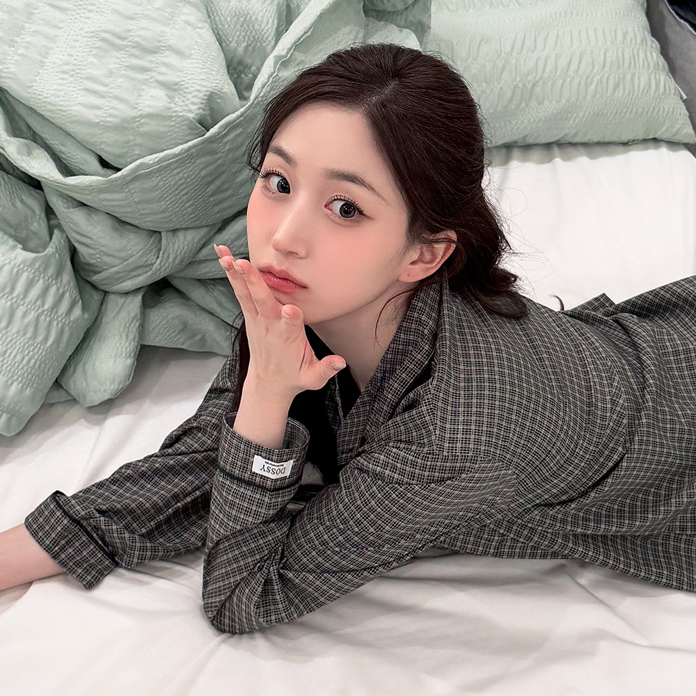 [해원Pick] 실크핏 더스트 긴팔 카라 커플 잠옷 세트 홈웨어 후기, 정말 추천해요